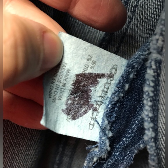 Vintage Emanuel Ungaro LIBERTE denim blazer jacket size  10 - Picture 4 of 12